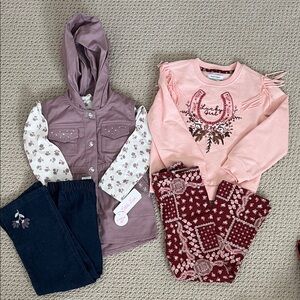 NWT Little Lass and Haute Hippie 4T bundle